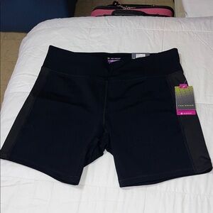 Tek Gear Black Women's Bike Shorts with Side Panels XL